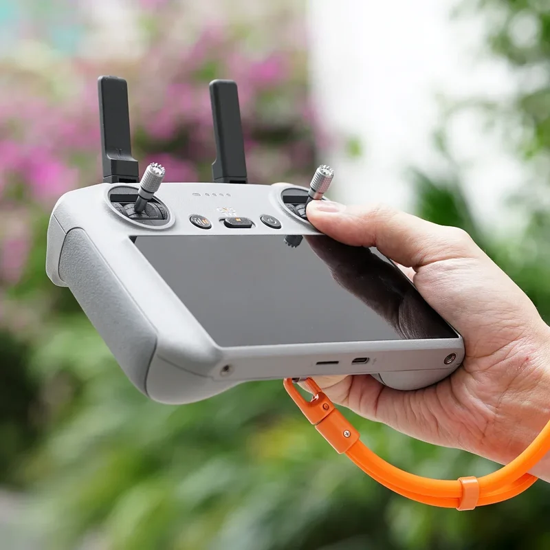 Remote Controller Metal Hook Holder Buckle Bracket Silicone Wrist Strap for DJI Mini 4 3 Pro Drone for DJI RC/RC2 Transmitter