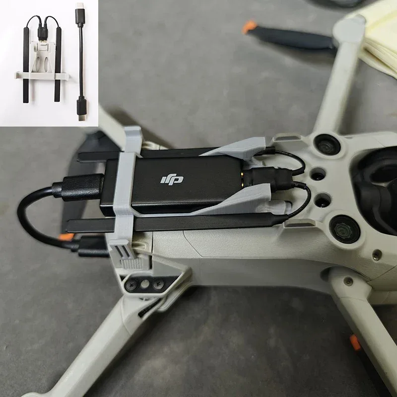 Fixed Bracket for DJI Cellular 4G Module Signal Booster Antenna Data Cable with Landing Gear Effect for DJI Mini 3 3pro Drone