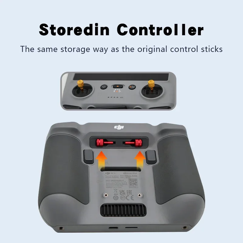 Remote Control Joysticks for DJI Air 3 RC 2/RC Aluminium Alloy For DJI Mini 3 Pro/Mini 3/Mavic 3 Pro/Mini 4 Pro Drone Accessory