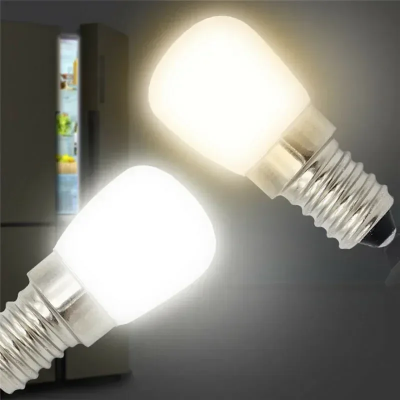 LED Refrigerator Lamp E12 Light Bulb 220V LED Refrigerator Lamp Screw Bulb for Refrigerator Display Cabinet Home Lighting