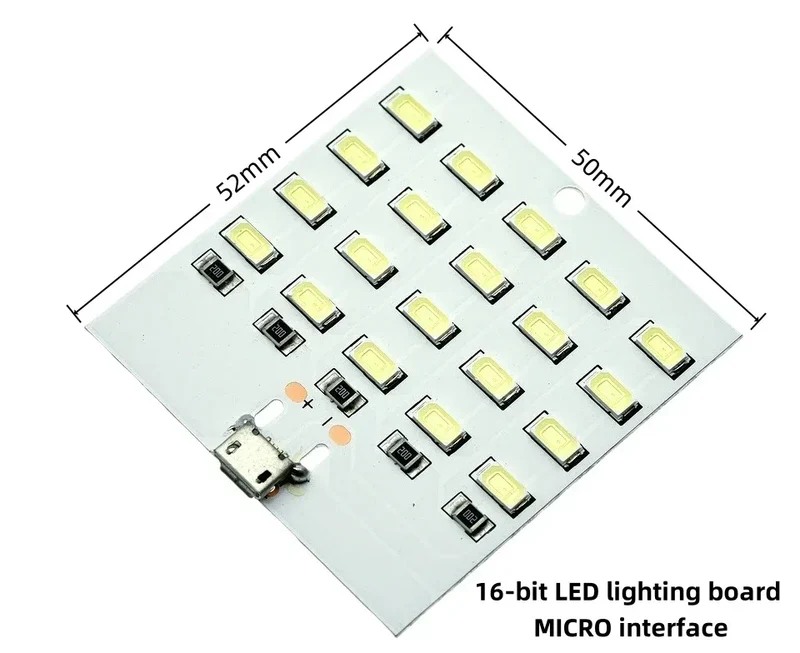 5730 SMD LED Light Panel 5V 450mA Micro USB Powered for Emergency Night Lamp Mobile Charger