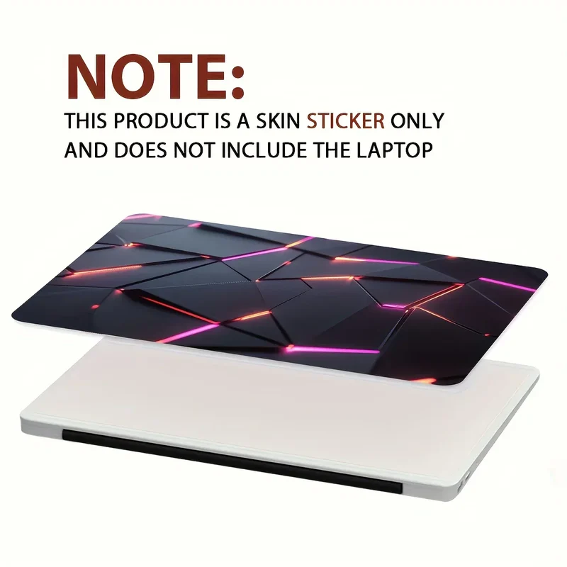 2-Pack Pattern Laptop Art Cyberpunk Decal Case, Universal Netbook Skin Stickers Non-Reusable Laptop Skin
