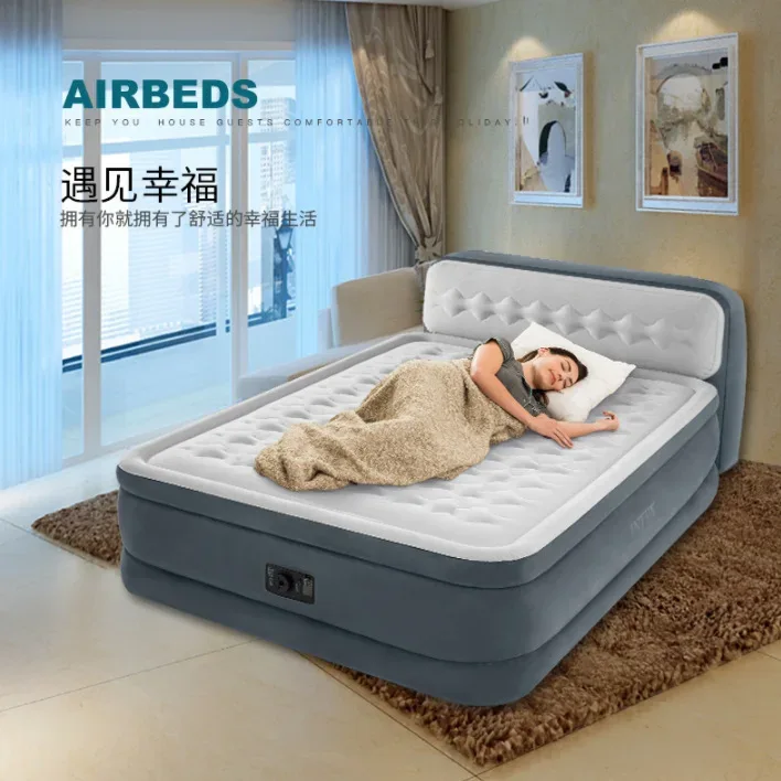 Order Online King Size Bed Inflatable Airbed Sleeping Intex Beds Air Bed Mattress with Pump