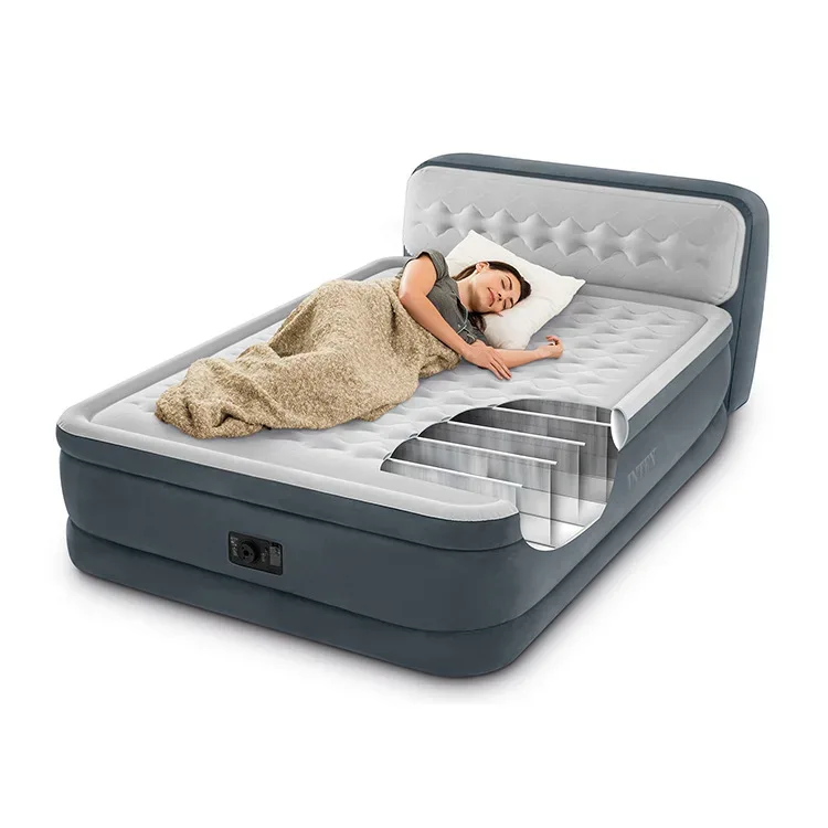 Order Online King Size Bed Inflatable Airbed Sleeping Intex Beds Air Bed Mattress with Pump