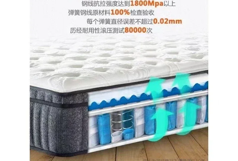 Natural latex independent spring 30cm mattress mute Simmons mattress super soft thickened