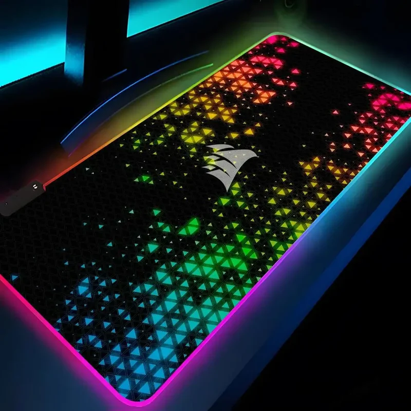 CORSAIR Mouse Pad Rgb Xxl Laptop Mat Gaming Mousepad Backlit Keyboard Gamer Girl Table Pads Desk