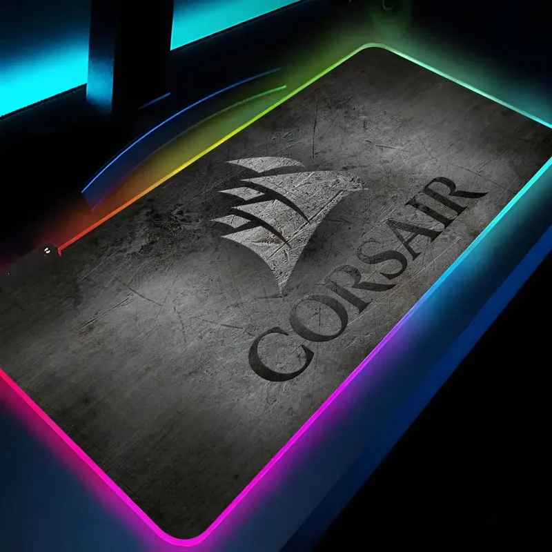 CORSAIR Mouse Pad Rgb Xxl Laptop Mat Gaming Mousepad Backlit Keyboard Gamer Girl Table Pads Desk