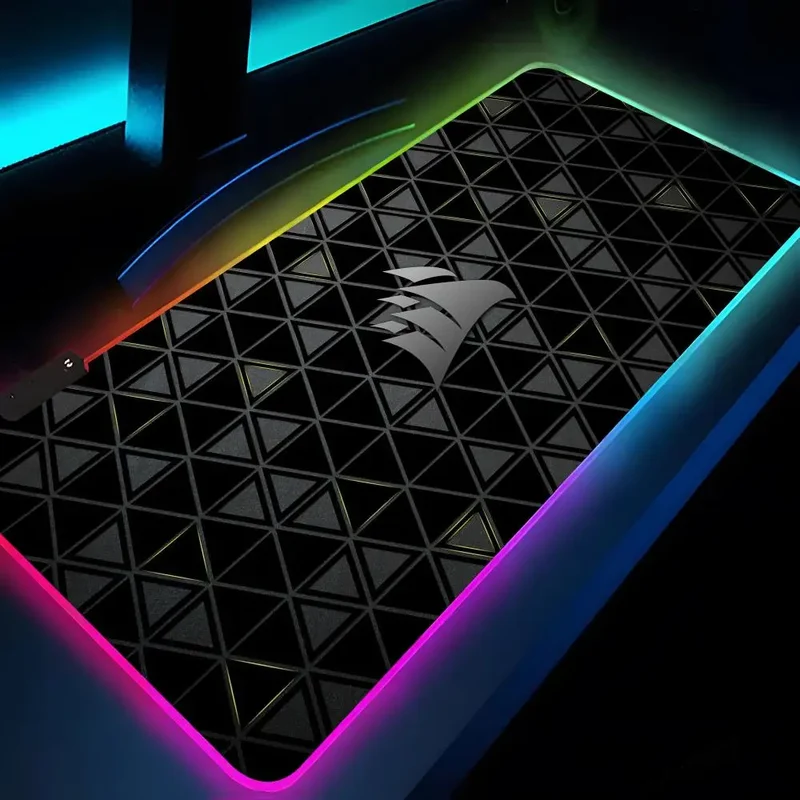 CORSAIR Mouse Pad Rgb Xxl Laptop Mat Gaming Mousepad Backlit Keyboard Gamer Girl Table Pads Desk