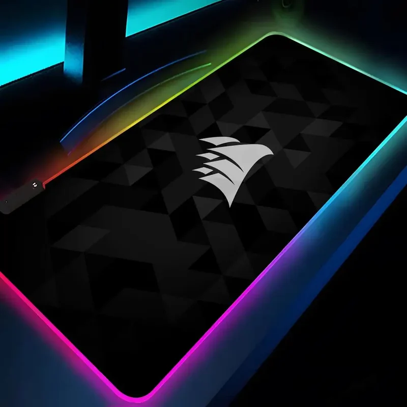 CORSAIR Mouse Pad Rgb Xxl Laptop Mat Gaming Mousepad Backlit Keyboard Gamer Girl Table Pads Desk