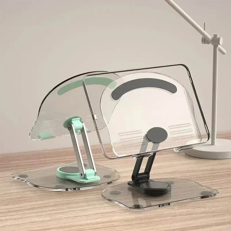 Foldable Tablet Support Office Desk Cell Phone Stand Telephone Versatile Grey Mobile Bracket