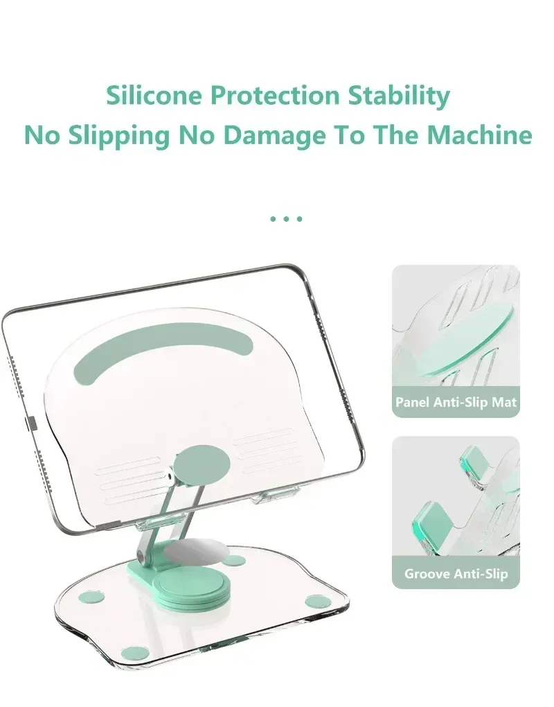 Foldable Tablet Support Office Desk Cell Phone Stand Telephone Versatile Grey Mobile Bracket