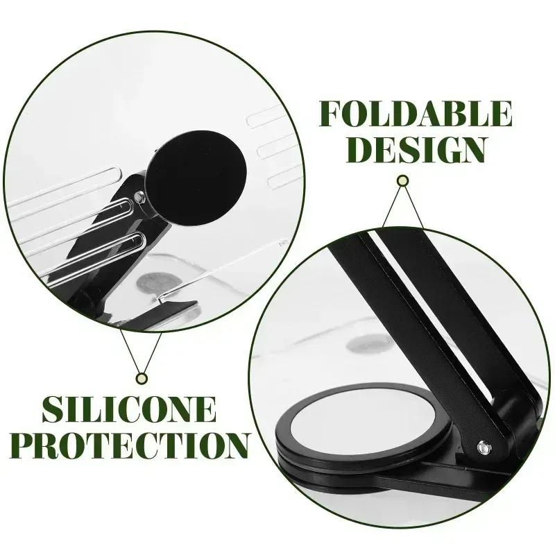 Foldable Tablet Support Office Desk Cell Phone Stand Telephone Versatile Grey Mobile Bracket