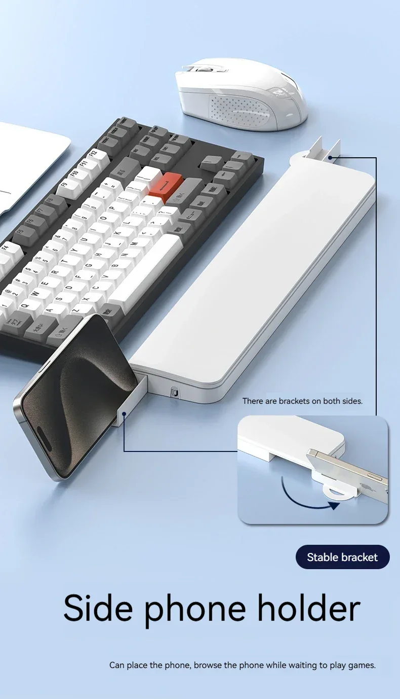 22-in-1 Multifunctional Cleaning Set Office Wristband Keyboard Support Leather Sponge Hand Holder Keyboard Palm Tray