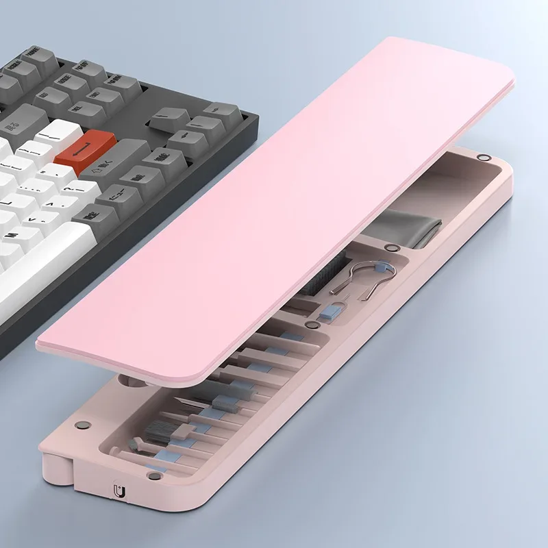 22-in-1 Multifunctional Cleaning Set Office Wristband Keyboard Support Leather Sponge Hand Holder Keyboard Palm Tray