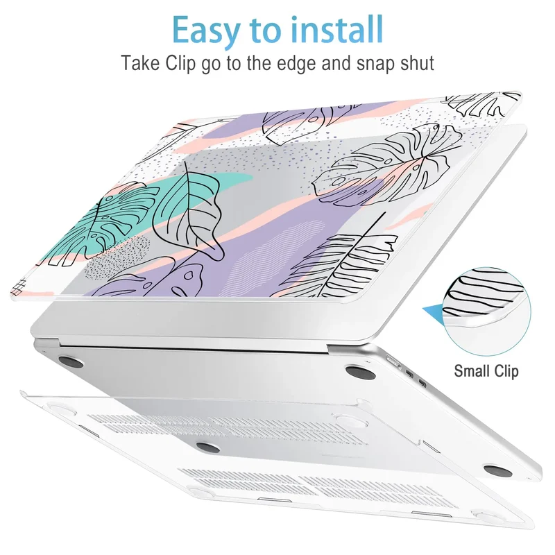 Laptop Case for Macbook Air 13 A2337 2020 M1 Chip Pro 13 A1278 2022 M2 Air 13.6 M2 for Macbook Pro 14 case M4 2023 M3 Pro 16