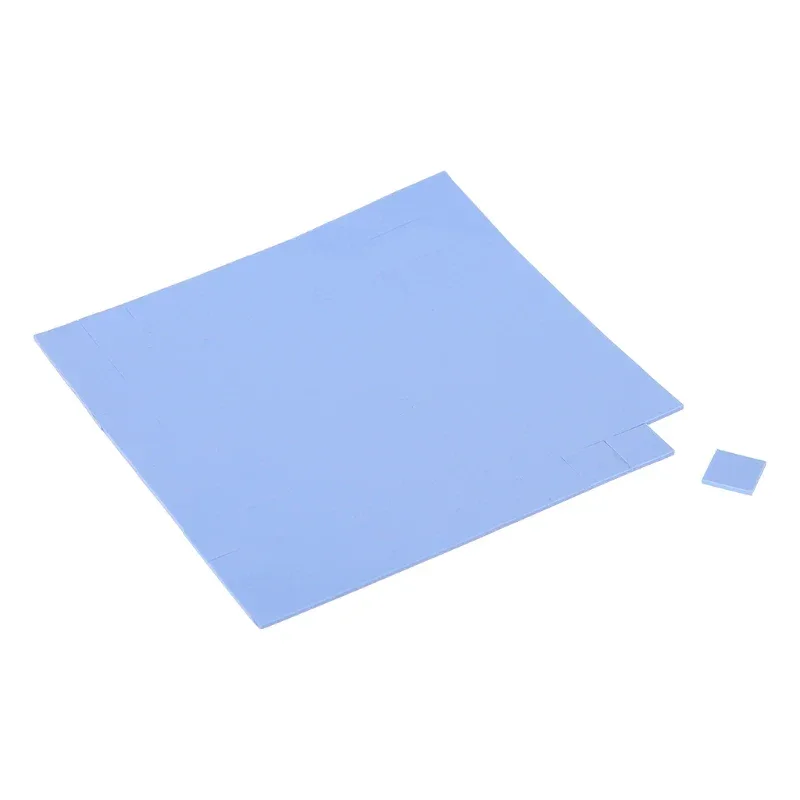 F3MA 100Pcs 100mmx100mmx1mm Thermal Pad GPU CPU Heatsink Cooling Conductive Silicone Pad for PC Computer Accessories