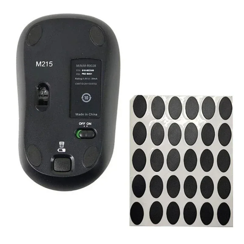 30Pcs Mouse Glides Skates For M215 M325 M310 M320 Gaming Mouse Antislip Feet Sticker Pad Brake Control Speed Mouse Feet