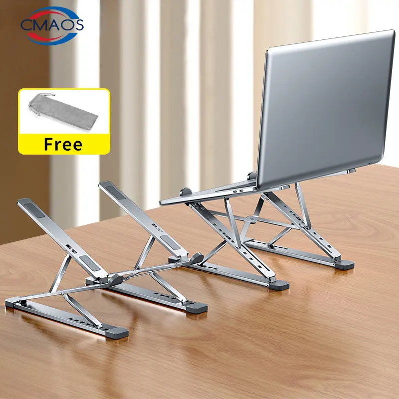 CMASO NEW N8 Adjustable Laptop Stand Aluminum for Macbook Tablet Notebook Stand Table Cooling Pad Foldable Laptop Holder A