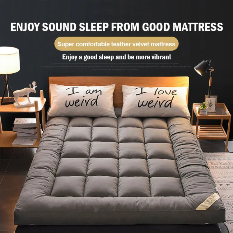 Down soft mattress five-star hotel three-dimensional thickened 10cm mattress student dormitory 0.9m/1.2m soft cushion quilt