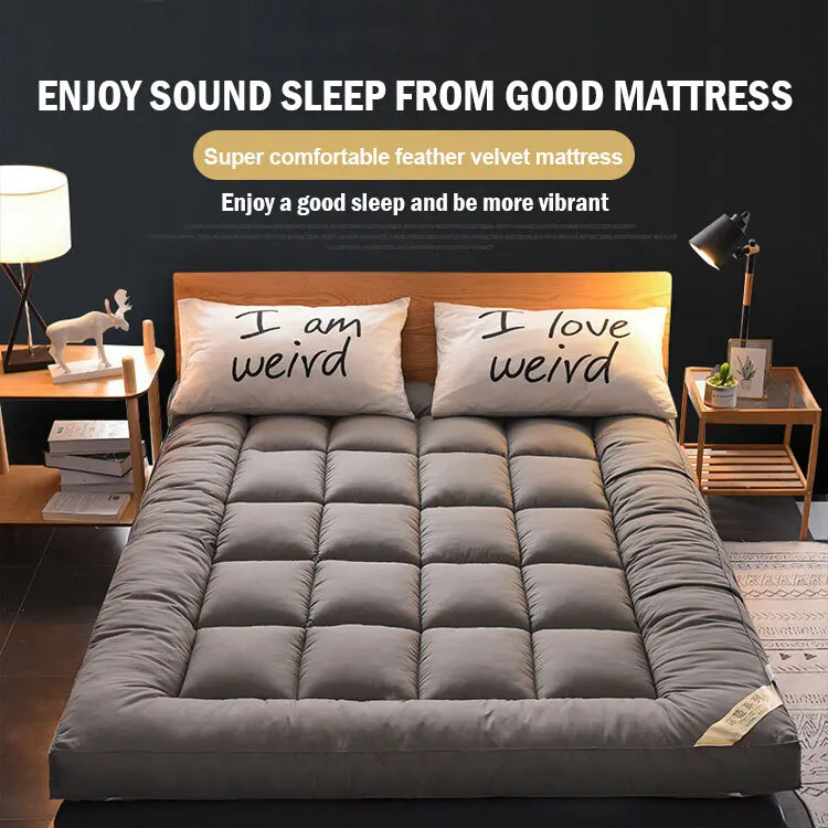Down soft mattress five-star hotel three-dimensional thickened 10cm mattress student dormitory 0.9m/1.2m soft cushion quilt