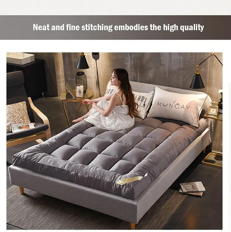 Down soft mattress five-star hotel three-dimensional thickened 10cm mattress student dormitory 0.9m/1.2m soft cushion quilt