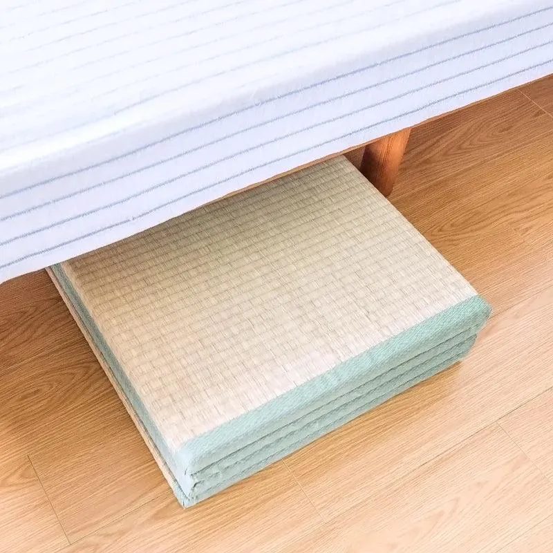 Folding JapaneseComfortable Tatami Mattress Mat Rectangle Large Foldable Floor Straw Mat For Sleeping Tatami Mat Flooring