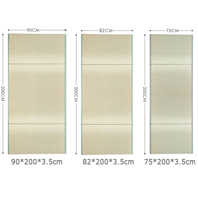 Folding JapaneseComfortable Tatami Mattress Mat Rectangle Large Foldable Floor Straw Mat For Sleeping Tatami Mat Flooring