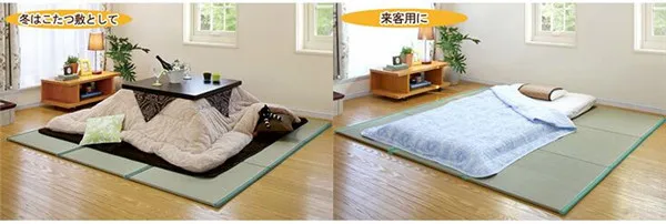 Folding JapaneseComfortable Tatami Mattress Mat Rectangle Large Foldable Floor Straw Mat For Sleeping Tatami Mat Flooring