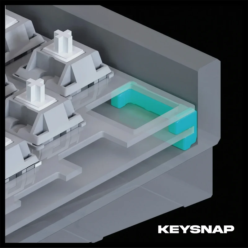 Geon × Nuxros Keysnap PCBsnap Goju Mechanical Keyboard O-ring Structure Silicone FKM Modifications Keyboard Gasket 4 Pcs