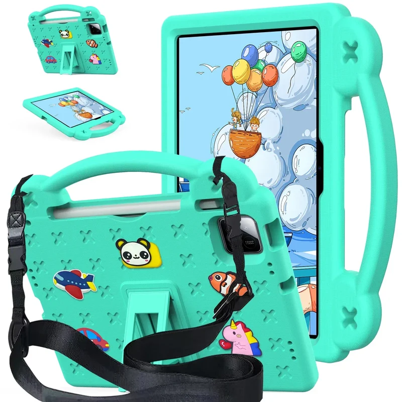 Cute Bear EVA Case For Official Xiaomi Pad 8 7 Pro 2025 11.2 Built-in Kickstand Kids Funda Cover Shockproof With Portable Holder