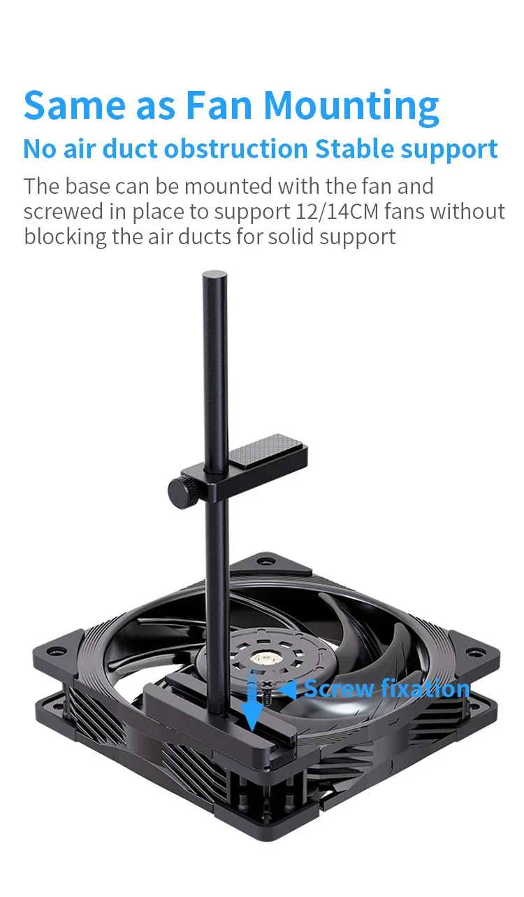 TEUCER VC4 Aluminum Alloy Graphics Video Stand 280mm GPU Support Anodic Oxidation Sandblasting Video Card Bracket PC Accessories