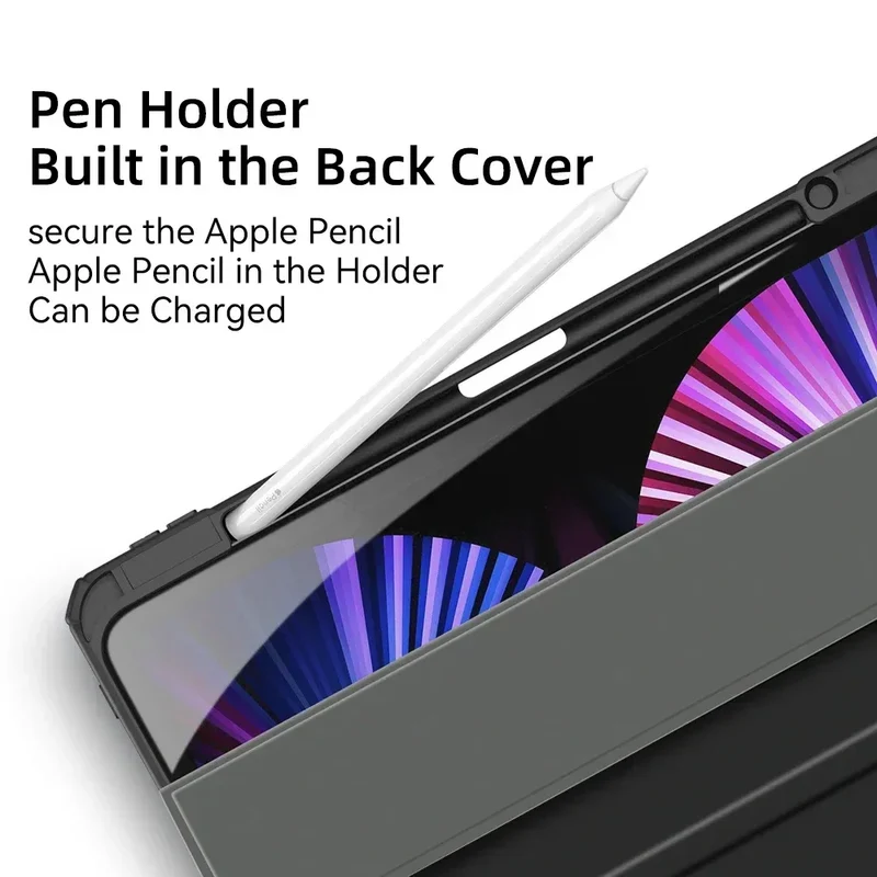 For 2025 Tablet Case iPad Air 11 inch M2 M3 Pro 13/11 M4 Cover for iPad 10th 11th 10.9 Air 4/5 7/8/9th 10.2 4/5/6th 9.7 Mini 6 7