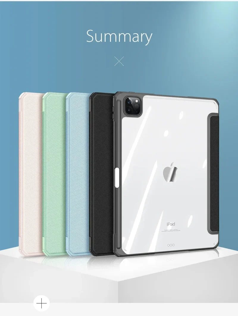 For 2025 Tablet Case iPad Air 11 inch M2 M3 Pro 13/11 M4 Cover for iPad 10th 11th 10.9 Air 4/5 7/8/9th 10.2 4/5/6th 9.7 Mini 6 7