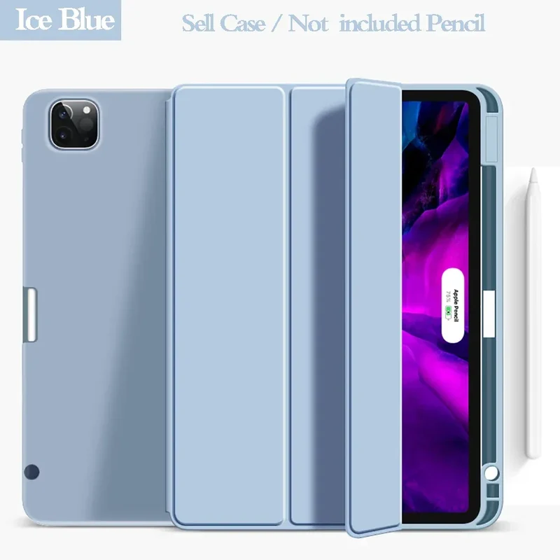 For iPad Air 4 Case Air 5 iPad Pro 11 Case 2020 2022 iPad Pro 12.9 Case 2021 5th Generation Funda Wireless Charge Pencil Holder