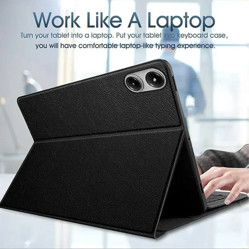Case for Redmi Pad Pro/Redmi Pad 2 Pro 12.1 inch For Xiaomi Poco Pad 12.1 lnch Keyboard Case with Detachable Bluetooth Keyboard
