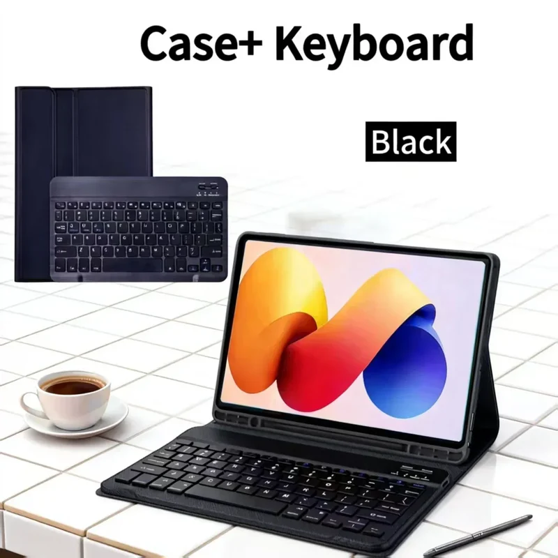 Case for Redmi Pad Pro/Redmi Pad 2 Pro 12.1 inch For Xiaomi Poco Pad 12.1 lnch Keyboard Case with Detachable Bluetooth Keyboard
