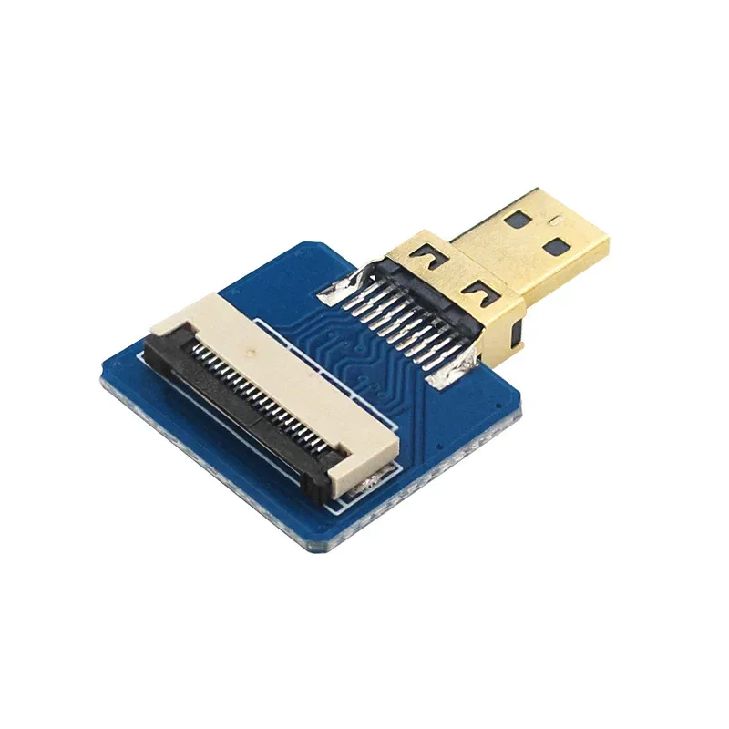 HDMI-Compatible Connector Flex Flat Cable for Raspberry Pi 4 Micro Mini HDMI-Compatible 20pin FFC 10 20 50cmRibbon FPV Orange Pi