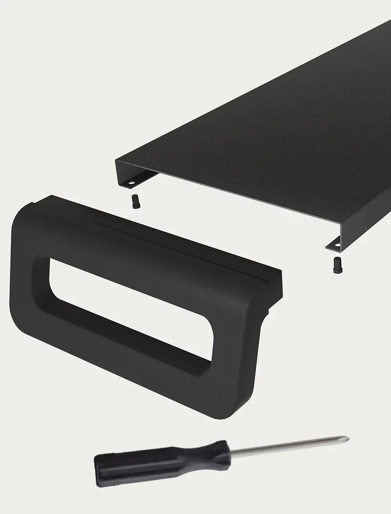 Computer Monitor Stand with 4 USB 3.0 Ports Durable Metal Monitor Support PC Keyboard Organizer Laptop Desktop Black Desk Stand