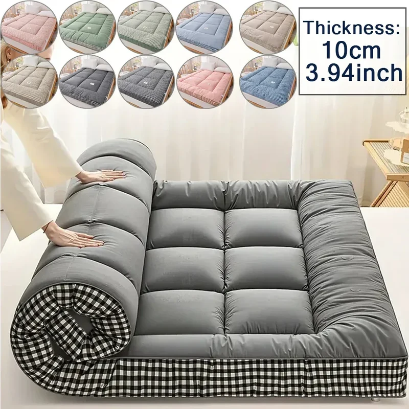 NewestFoldable Lightweight Portable Sleeping Pad/Tatami Mat Japanese Futon Mattress Soft Fabric,Easy Storage & Travel Mattress