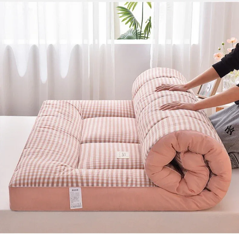 NewestFoldable Lightweight Portable Sleeping Pad/Tatami Mat Japanese Futon Mattress Soft Fabric,Easy Storage & Travel Mattress