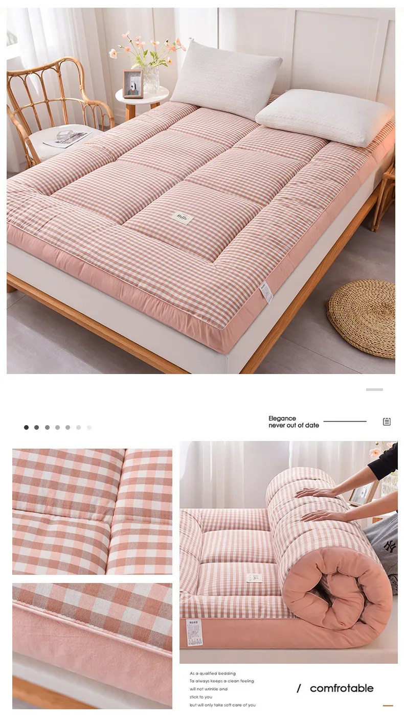 NewestFoldable Lightweight Portable Sleeping Pad/Tatami Mat Japanese Futon Mattress Soft Fabric,Easy Storage & Travel Mattress