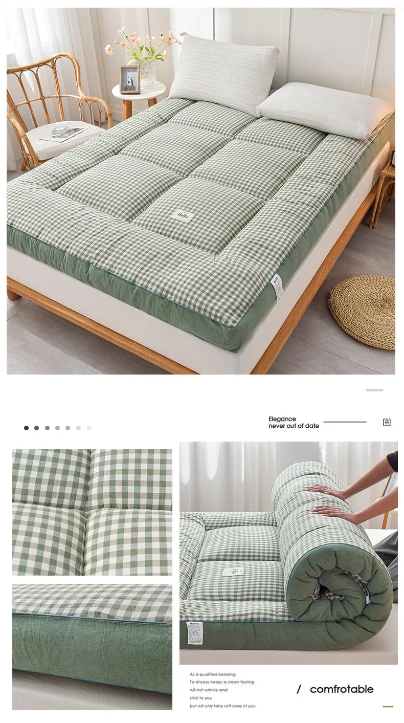 NewestFoldable Lightweight Portable Sleeping Pad/Tatami Mat Japanese Futon Mattress Soft Fabric,Easy Storage & Travel Mattress