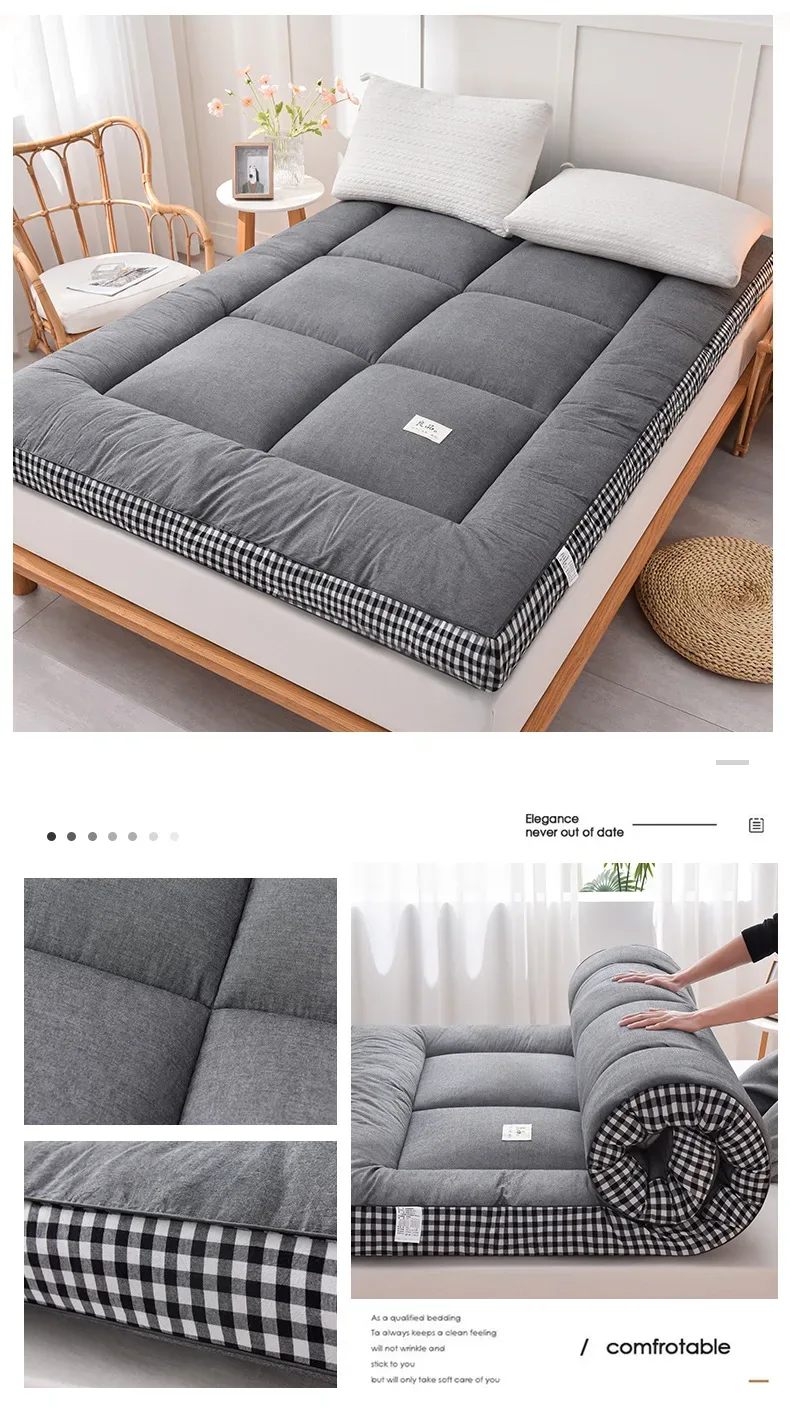 NewestFoldable Lightweight Portable Sleeping Pad/Tatami Mat Japanese Futon Mattress Soft Fabric,Easy Storage & Travel Mattress