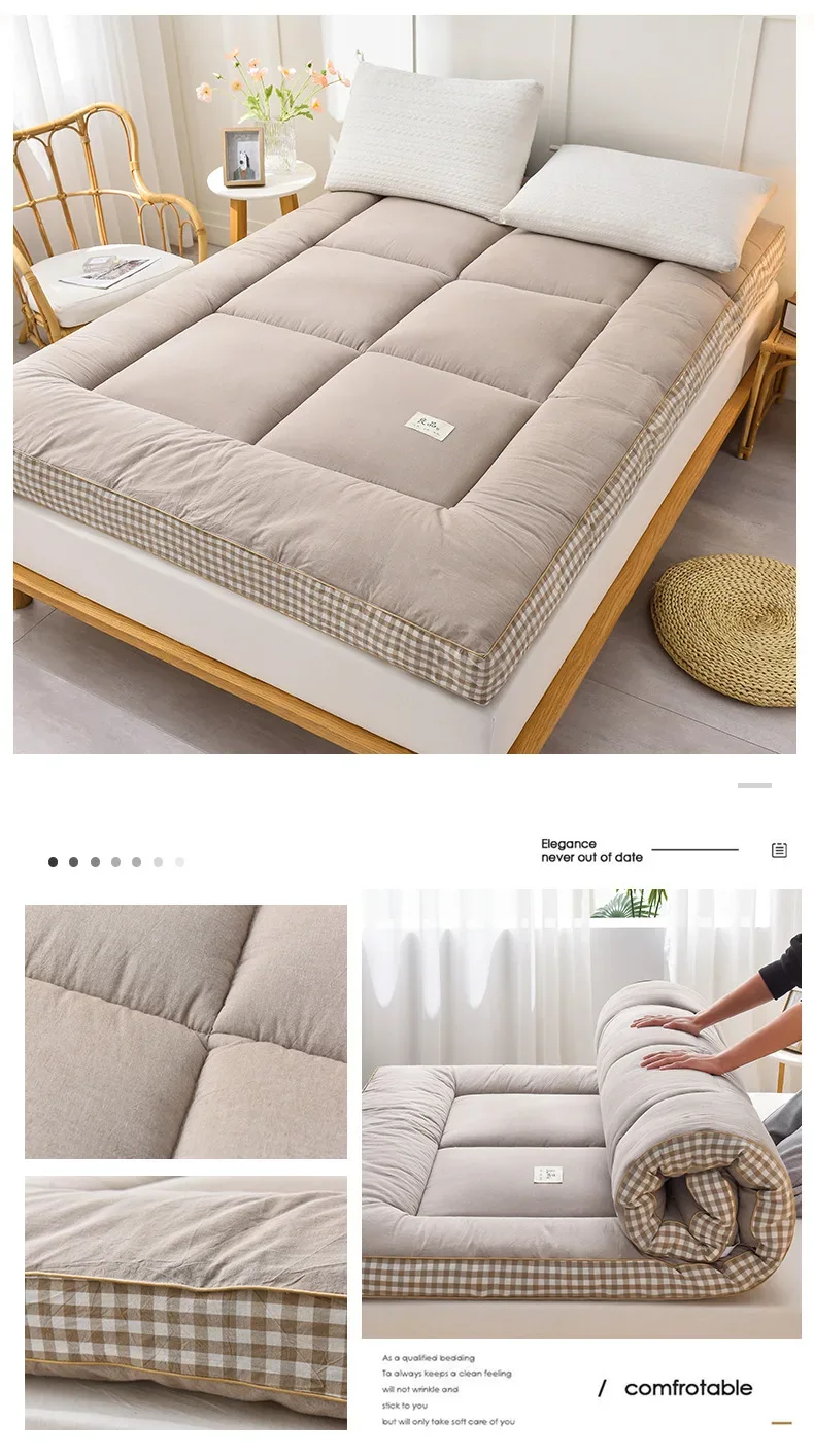 NewestFoldable Lightweight Portable Sleeping Pad/Tatami Mat Japanese Futon Mattress Soft Fabric,Easy Storage & Travel Mattress
