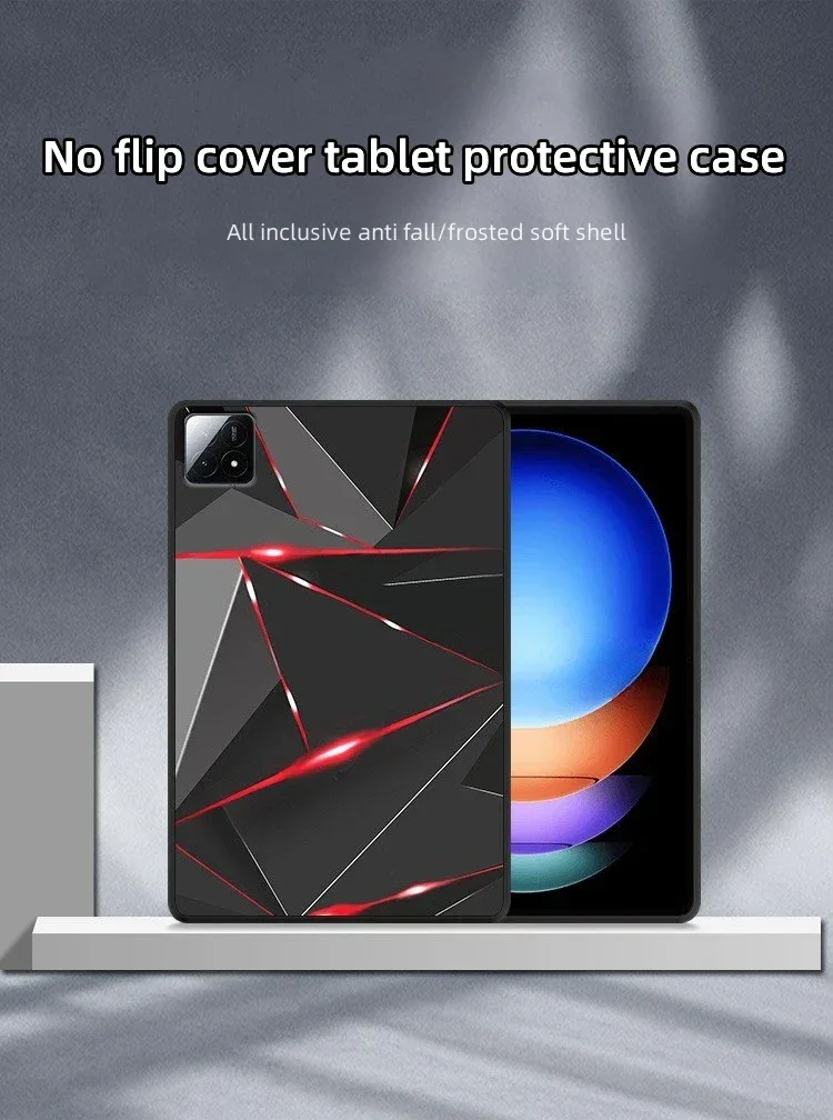 Tablet Case For Xiaomi Pad 6S Pro 12.4'' 2024 Slim Soft TPU Protective Back Cover For Xiaomi Pad 6 Pro 2023 Mi Pad 5/6 Pro 11''