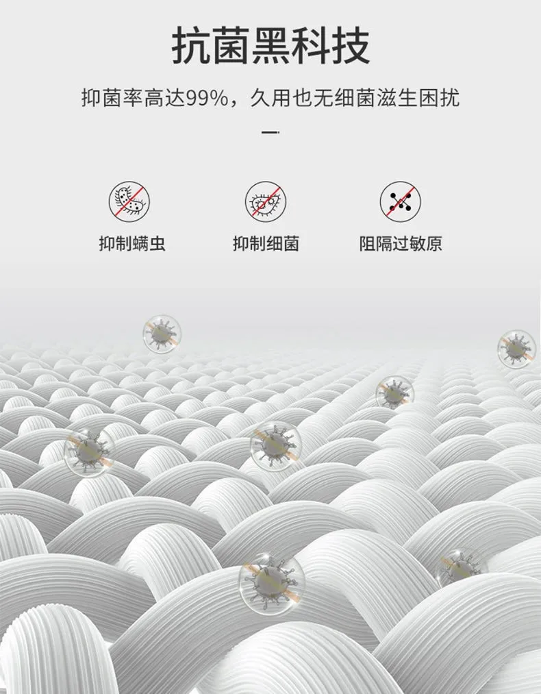‌A-Class Soybean Fiber Mattress, Thickened Anti-Bacterial Latex Topper, Breathable Silent Bed Pad, Skin-Friendly Tatami Cushion