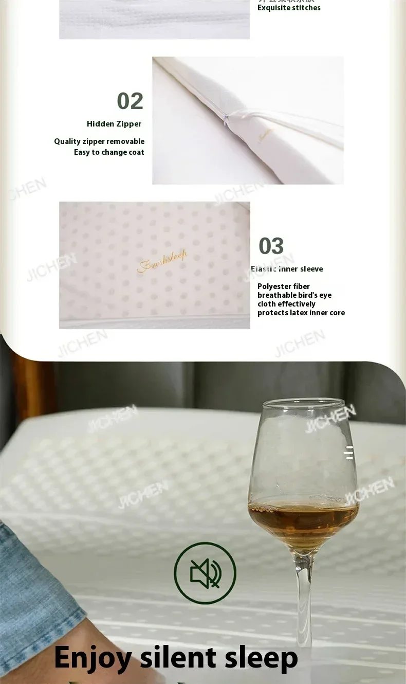 HQC Natural Latex Double Mattresses King Size Molblly Foldable Latex Mattresses Twin Queen Folding Colchon Matrimonial Furnitur