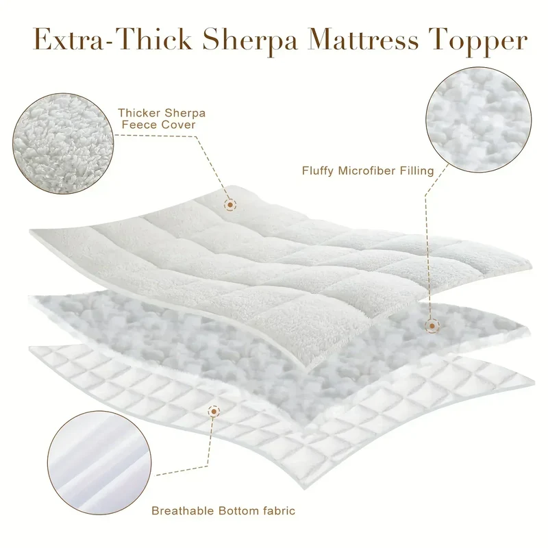 Thicken Winter Warm Lamb Cashmere Mattress High Quality Household Soft Pad Tatami Floor Mat Student Dormitory Single Mattresses