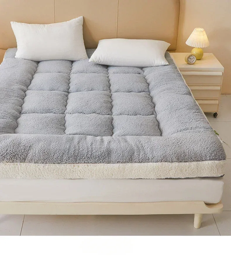 Thicken Winter Warm Lamb Cashmere Mattress High Quality Household Soft Pad Tatami Floor Mat Student Dormitory Single Mattresses