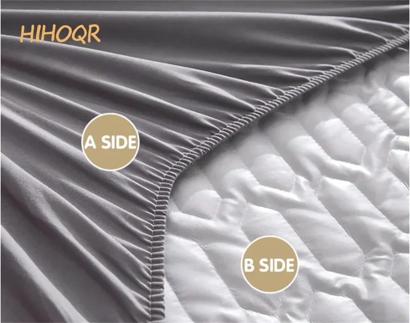 Waterproof Thicken Mattress Pad Protector Skin-Friendly Durable Fitted Sheet Bed Cover Latex Mat Cover 120x200 150x200 180x200